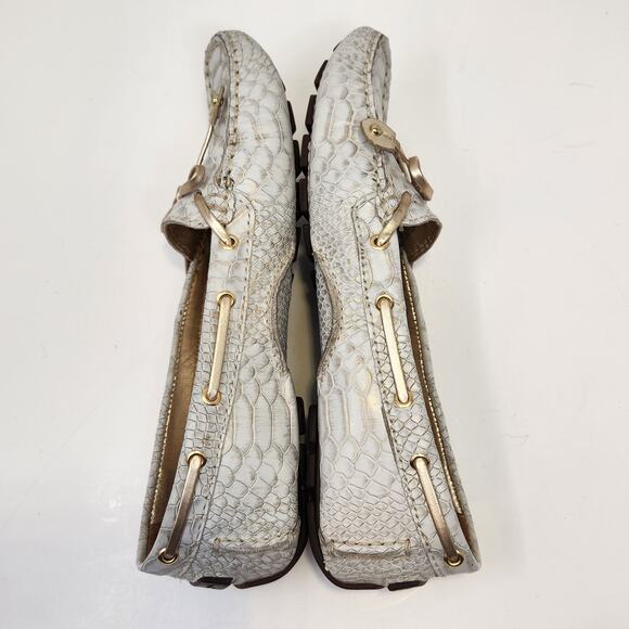 Marc Joseph Cypress Hill Exotic Driving Loafer Mocs Size 7.5 Snake Print Leather - Picture 8 of 9
